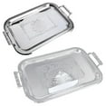thumbnail image 5 of Nordic Stainless Steel Serving Tray With Handles Elegant Rectangular Coffee Bar Food Holder Dessert, 5 of 5