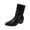 Black, variant on Women Ankle Boots Pointed Toe Slouch Boots Comfort Mid Heel Boots for Fall Winter Shopping Weekend Casual Outdoor Daily Wear