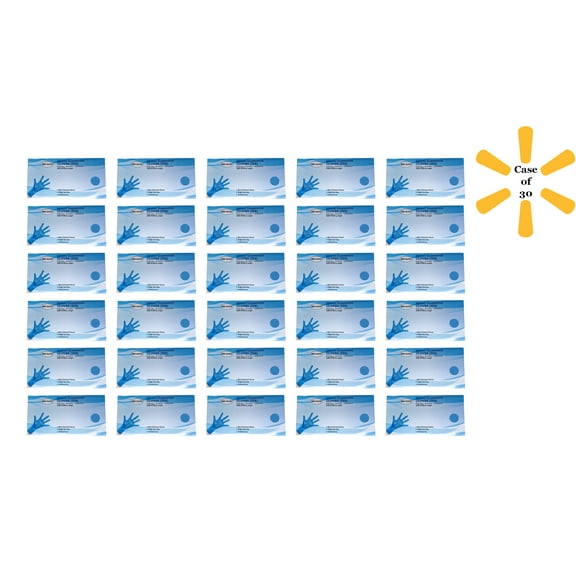 Med-Glove Medical Examination Gloves(TPE) Powder Free, Ambidextrous, Medium Size - Case of 3000