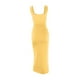 thumbnail image 4 of Vestido con tirantes y aberturas para mujer 2025 Summer - Cuello cuadrado, sin mangas, poliéster, fiesta/casual, XS-L, 4 of 5