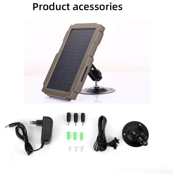 Carevas Trail Game Camera Solar Panel Kit 3000mAh 6V-12V Rechargeable Solar for Camera