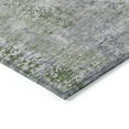 thumbnail image 5 of 5' X 8' Olive Green And Gray Abstract Washable Indoor Outdoor Area Rug, 5 of 5