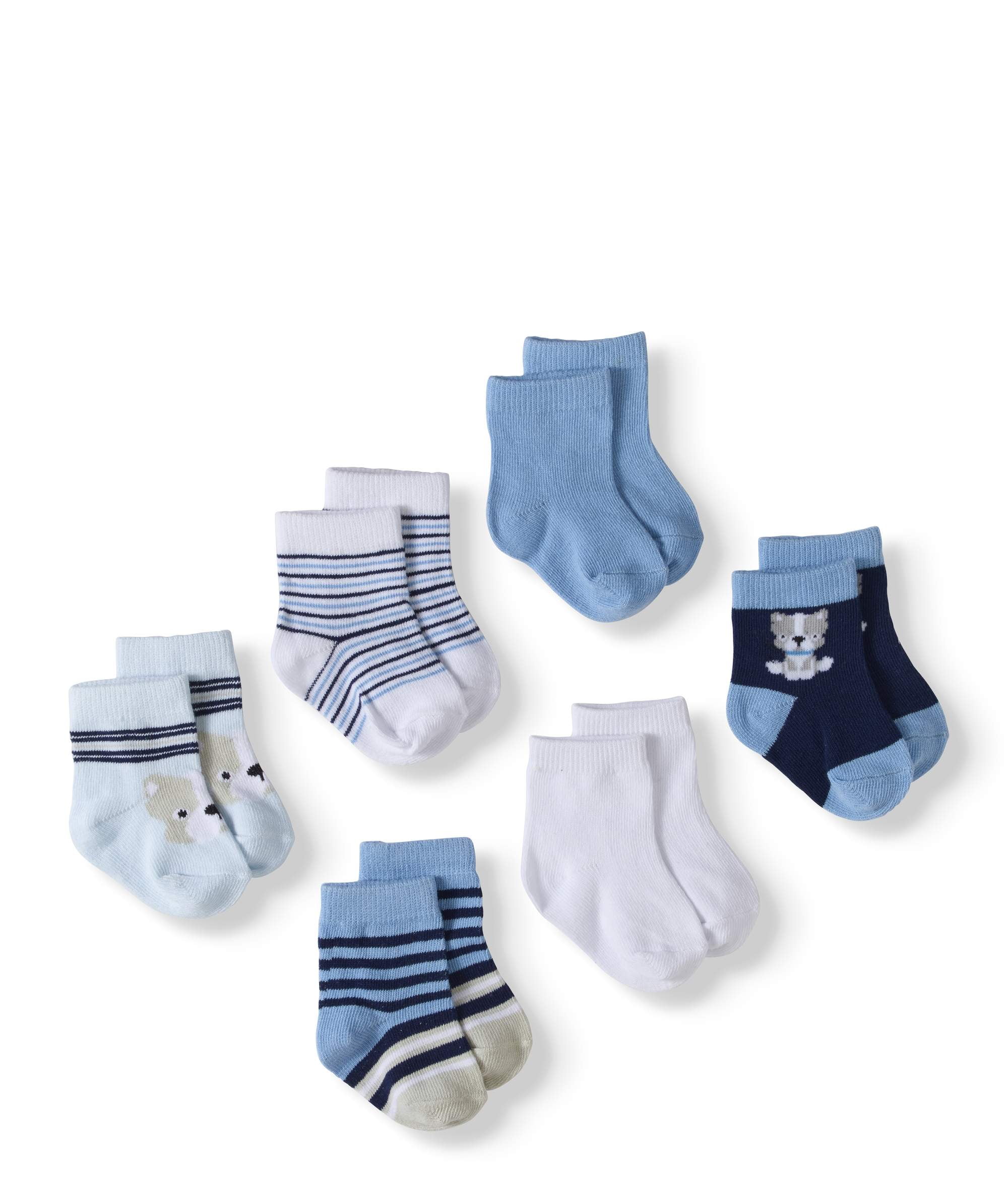 Rene Rofe - Rene Rofe Assorted Socks, 6-Pack (Baby Boys) - Walmart.com ...