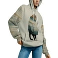 thumbnail image 3 of Innerwin Pull à Manches Longues pour Femmes, Sweat à Capuche en Polaire Imprimé Floral Décontracté Style-A TG, 3 of 6
