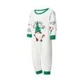 thumbnail image 4 of Elippeo Christmas Family Pajamas Matching Set Santa Claus Print Long Sleeve Tops and Pants Sleepwear Soft Nightwear, 4 of 10