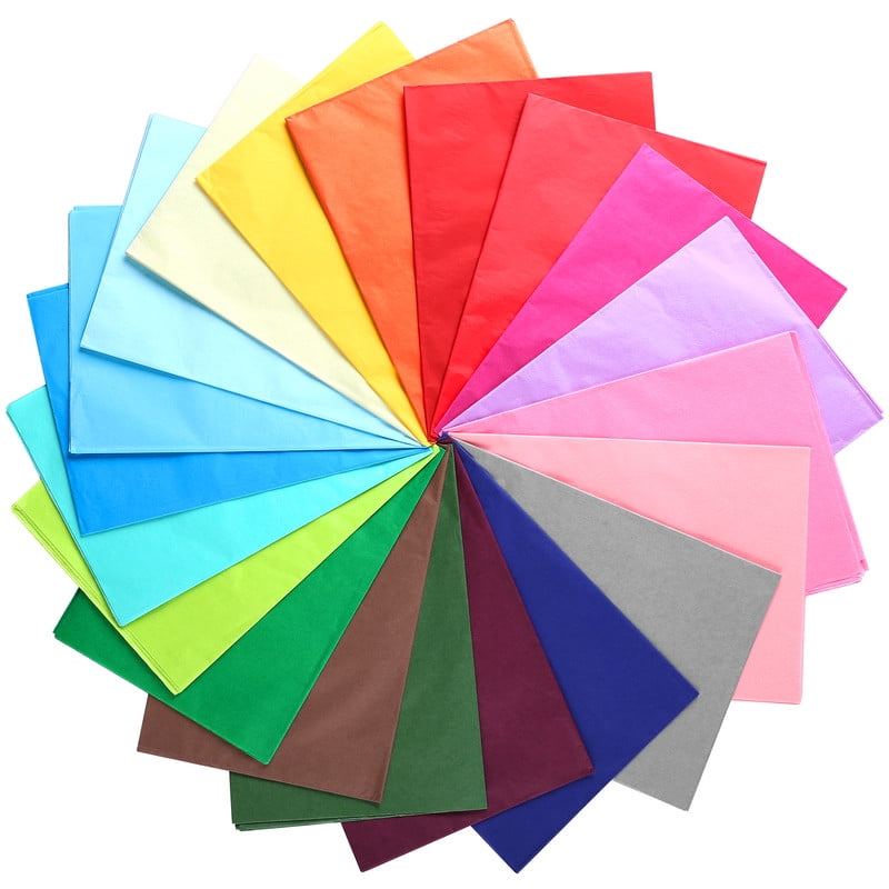 Naler Tissue Paper Bulk, 20" x 27" 60 Sheets 20 Colors Rainbow Wrapping Tissue Paper for Gifts, Flowers, Bouquets Wrapping, Birthday, Wedding, Party Decor, DIY Crafts