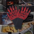 thumbnail image 3 of Z GRILLS BBQ Grill Gloves -Oven Gloves 1472℉ Extreme Heat & Cut Resistant Oven Mitts with Fingers Silicone Grip, Extreme Fireproof Protection for BBQ, Cooking, 3 of 11
