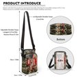 thumbnail image 6 of HELLHERO American Flag Deer Design with Adjustable Strap Women Shoulder Bag Lightweight for Daily Commute or Casual Outings, 6 of 7