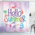 thumbnail image 1 of Ambesonne Lifestyle Shower Curtain, Summer, 69"Wx75"L, Lilac, 1 of 3