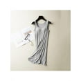 thumbnail image 3 of Ladies Womens With Chest Pad Without Rims Vest Nightdress Shirt Nightie Nightwear Cotton, 3 of 6
