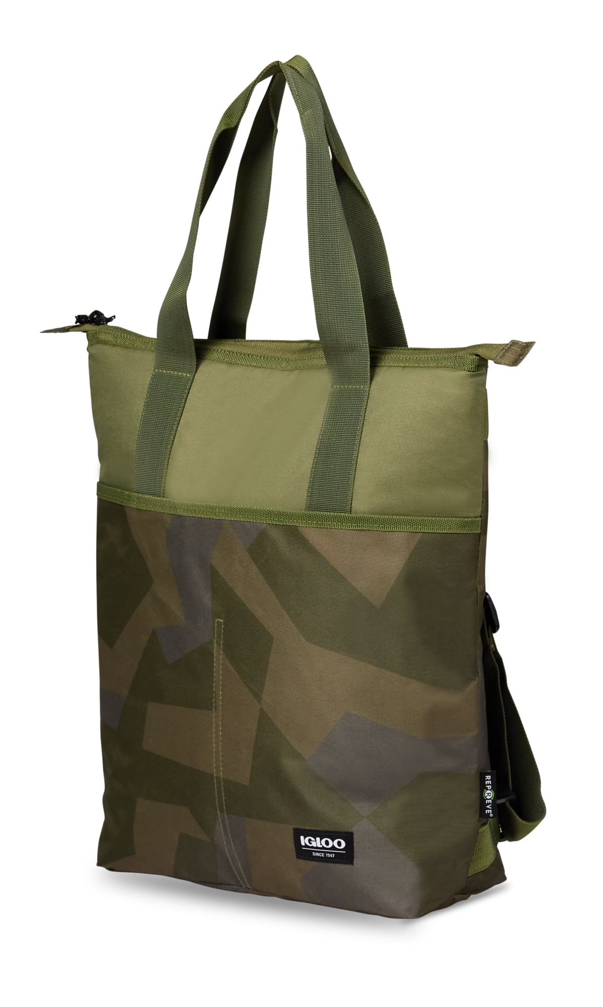 Igloo Fundamentals 15 cans Tote Soft Cooler Backpack, Swedish Camo