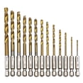 thumbnail image 1 of YQHWQ pcs Hexagonal Shank Drill Bit Set 5mm Titanium Coated HSS Metric Drill Bit Set 1mm Titanium Coated HSS Metric Drill Bit Set 1mm, 1 of 5