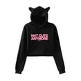 thumbnail image 5 of ILLIT Not cute anymore  sweatshirt kawaii cat ear drawstring hoodie  men/women kpop pullovers, 5 of 6