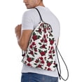thumbnail image 2 of Bingfone Rose Flowers Drawstrings Backpacks Bags for Men Women Gym Drawstrings Bag-Small, 2 of 8