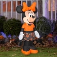 thumbnail image 3 of Gemmy 3.5 ft Airblown Blowup Inflatable Vampire Minnie with Candy Toss Vest Outdoor Decoration - Orange, 3 of 3