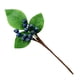 thumbnail image 5 of Artificial Big Leaf Berry Bayas simuladas Decoración Habitación Planta de adorno realista, azul y blanco 5 piezas Yuarrent HA7839-02B, 5 of 6