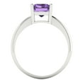 thumbnail image 4 of Solitaire Engagement Ring for Women - 2.5ct Simulated Alexandrite in 18K White Gold Promise Ring, 4 of 6