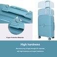3 Piece Hard Shell Luggage Set, Lightweight & Durable Suitcases with ...