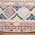 thumbnail image 3 of SAFAVIEH Crystal Neasa Abstract Area Rug, Rust/Ivory, 6'7" x 6'7" Round, 3 of 11