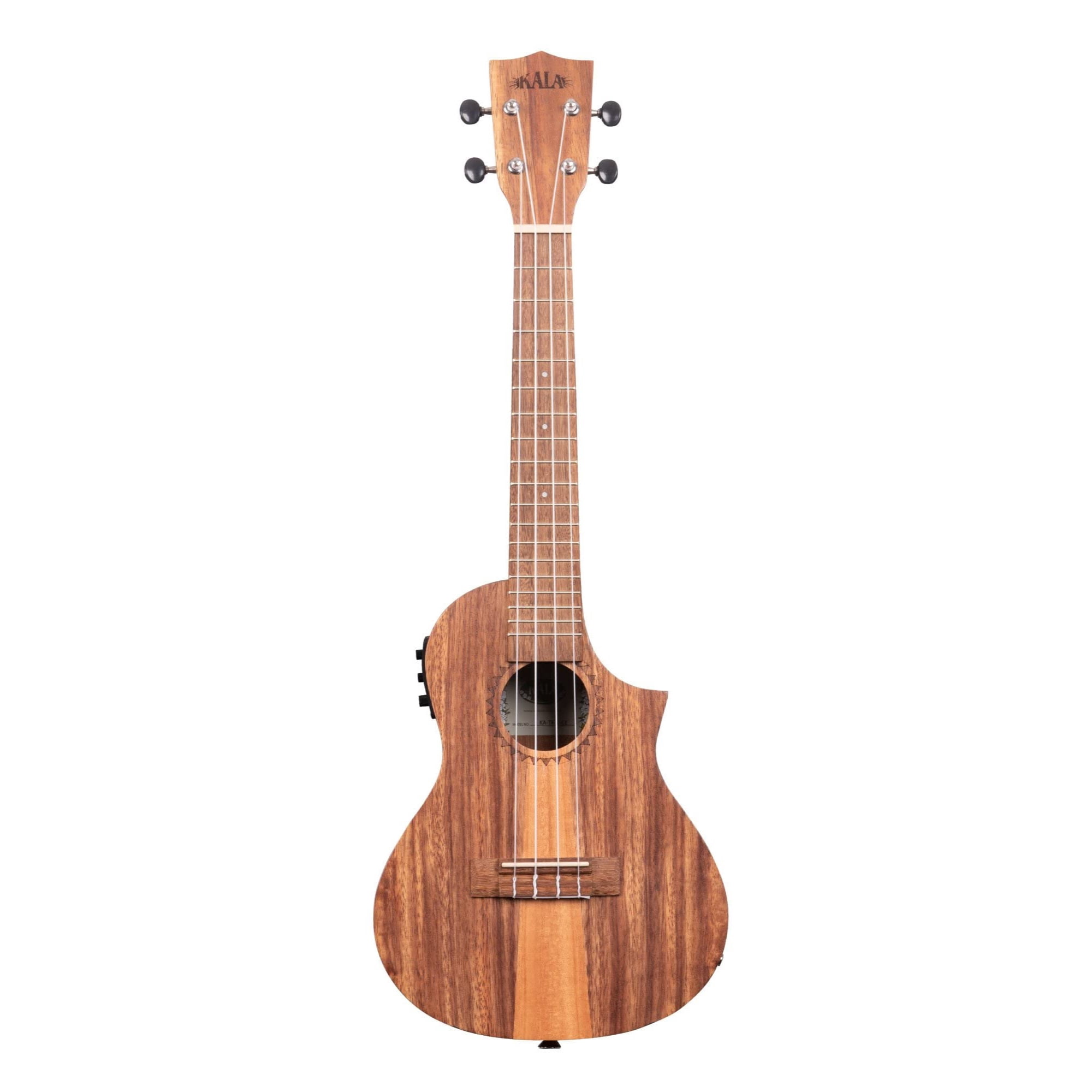 Kala Teakwood Tri-Top Concert Acoustic-Electric Ukulele, Brown