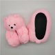thumbnail image 4 of Qarigey Zapatillas antideslizantes de oso de peluche para mantener el calor, calzado térmico para niñas, zapatillas de animales para interiores, Calzado Rosa, 4 of 6