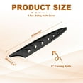 thumbnail image 2 of Uxcell Safety Knife Cover Sleeves for Carving Knife, ABS Universal Knife Sheath Edge Guard Blade Protector for Kitchen 5, 2 of 7