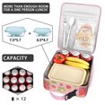 thumbnail image 4 of Strawberry Lunch Box Insulated Lunch Bag Box Women Men Reusable Cute Meal Bag for Travelers Cooler Tote Bag Lunchbox for Office School Picnic, 4 of 6