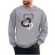 thumbnail image 2 of Ceisia Men Casual Fashion Print Round Neck Pullover Long Sleeve Sweatshirt Gift, 2 of 6