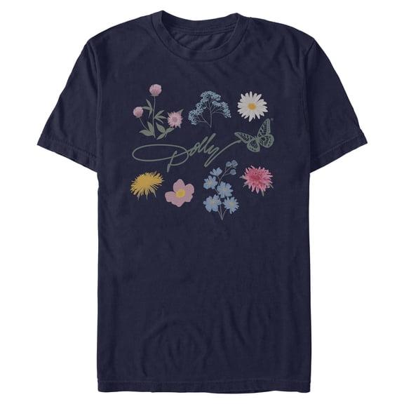 Mens Dolly Parton Floral Signature T Shirt