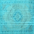 thumbnail image 1 of Ahgly Company Indoor Square Persian Light Blue Traditional Area Rugs, 3' Square, 1 of 4