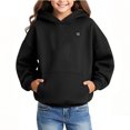 thumbnail image 6 of ToyKingdee Heated Hoodie Sweatshirt 5 Heating Zones Full-Zip Hooded Jacket Boys Girls Youth Winter Electric Heating Sweater, 6 of 8