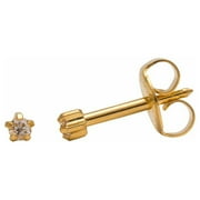 Studex Gold Ear Studs Mini Birthstar In 5 Point Setting April
