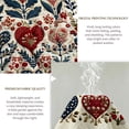 thumbnail image 5 of FIVERAM Quilts for King Bed,3 Piece Folk‑Art Heart Floral Bedspread King Size,Heart & Botanical Bedding Set,Reversible Bed Cover for Bedroom Decor, 5 of 8