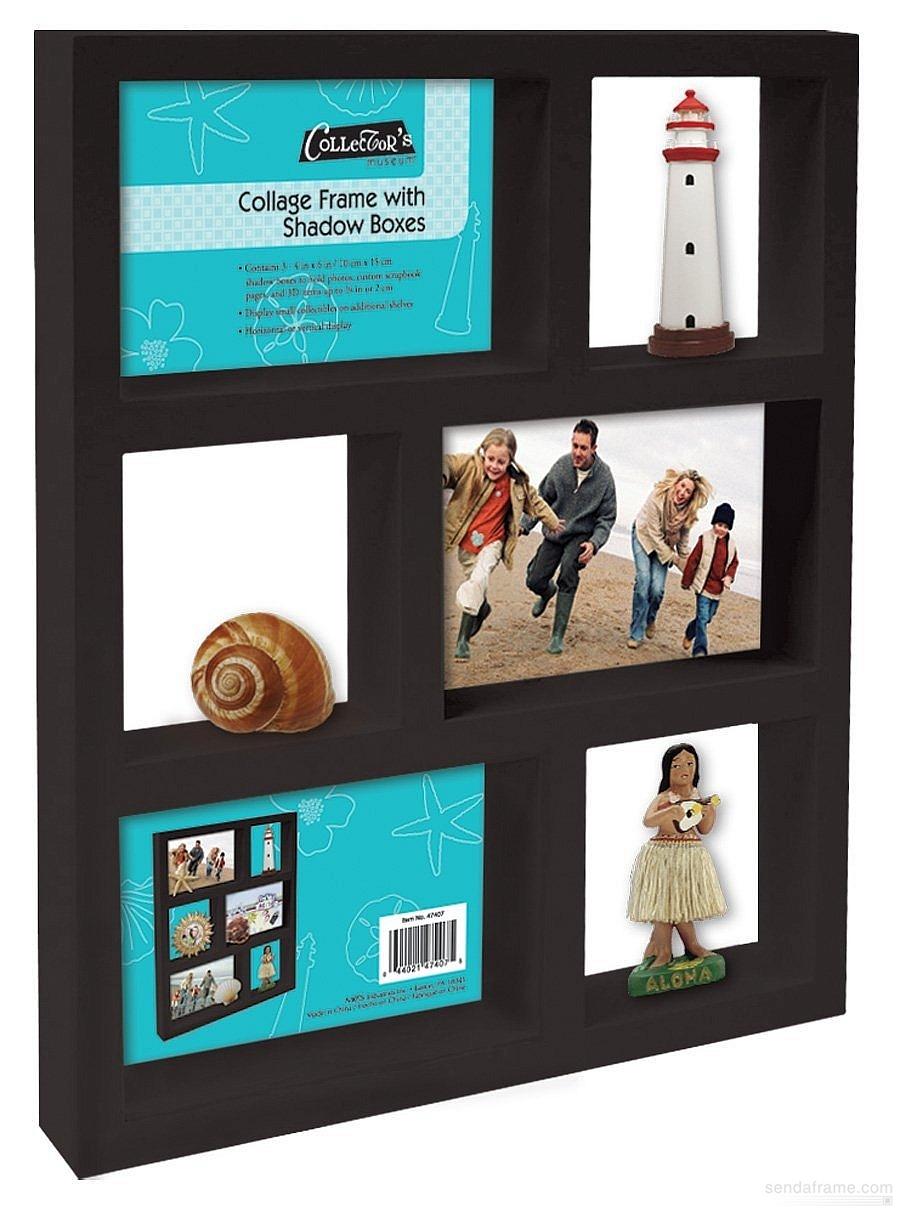 COLLAGE SHADOW BOX frame with compartments for your important