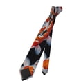 thumbnail image 7 of Zufioo Tricolor Koi Fish Trio Print Men's Silk Tie, Business Suit Tie - Anti-floating Buckle Design, Clothing Accessories Suitable for Business, Daily Life, Banquets, 7 of 7