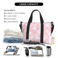 thumbnail image 4 of Travel Duffle Bag Cartoon Cute Rabbit Pink Flower Travel Tote Bags Carry on Luggage Waterproof Weekender Bags with Top Handle Adjustable Shoulde Strap for Travel Gym, 4 of 5