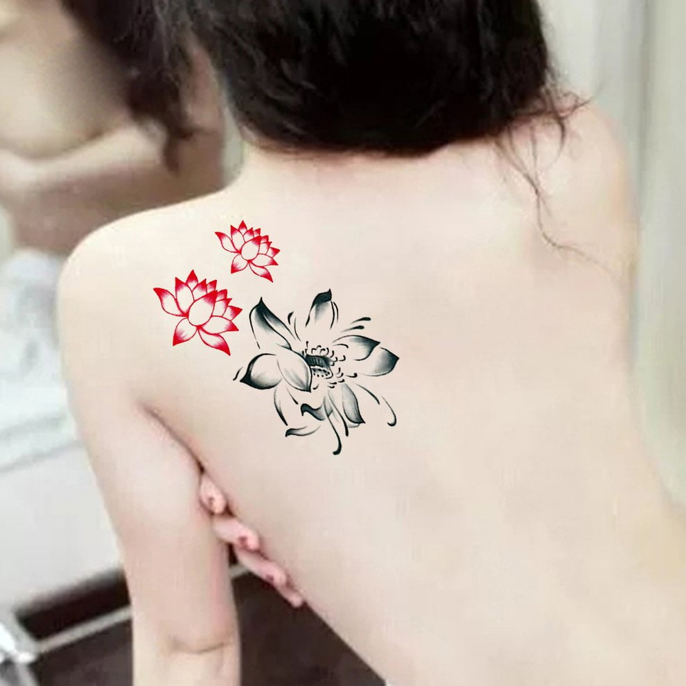 English Alphabet Symbol Flower Waterproof Tattoo Sticker Multiple Patterns  Colorful | Walmart Canada