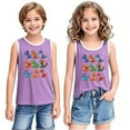 thumbnail image 2 of YABCSAZ Toddler Boys Girls Summer Outfits Sleeveless Tank Tops Loose Fit Active Tee Shirts Kids Casual T-Shirts Blouses Funny Cute Printed Shirts Tops Baby Clothes Size 4 T, 2 of 6