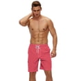 thumbnail image 6 of Tyhengta Men's Quick Dry Swim Trunks Mesh Lining Beach Board Shorts with Pockets WatermelonRed M, 6 of 8