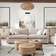 thumbnail image 3 of Diamond Sofa STOOLJU Round Accent Stool with Jute Fiber & Wood Legs, Natural, 3 of 4