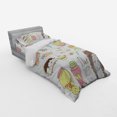 thumbnail image 2 of Ambesonne Saying Bedding Set 3 Pcs, Girl with Sweets, Twin XL, Multicolor, 2 of 2