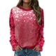 thumbnail image 4 of Camisas de San Valentín para mujer, sudaderas con gráfico de cuello redondo, jersey de amor con corazón, blusa informal de manga larga para regalo Pompotops  gfhjh17781, 4 of 6