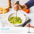 thumbnail image 4 of Sueño de granja de sueños | Triturador de patatas y verduras de acero inoxidable con una sola mano con agarre suave y raspador de cuencos | Negro, 4 of 5