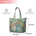 thumbnail image 4 of Multicolor Ethnic Floral Pattern Travel Tote Bags for Women Carry On,Large Weekender Bags for Women Travel,Multi Functional Duffle Bag for Work,Shopping,Sports, 4 of 5