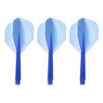 thumbnail image 1 of Unique Bargains Integrated Dart Shaft Flights, 3 Pack Durable Dart Flight Set, Transparent Blue, 1 of 5