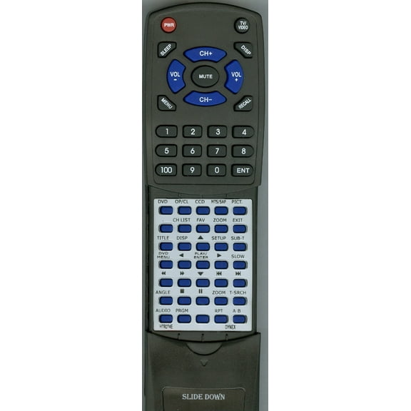 Replacement Remote for DYNEX TV-5620-82, TV562082, RTHTR274E, HTR274E, DXLTDVD19, DXLTDVD1909, DXLDVD2210A, DXLDVD1910A, HTR-274E