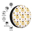 thumbnail image 4 of Kdxio Spare Tire Cover for RV Trailer, Waterproof Wheel Cover,Camper Spare Tire Cover Fit for Rv SUV Truck Travel Trailer 15 inch-Bees and Flowers, 4 of 8