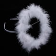 thumbnail image 4 of Diadema de Ángel Blanca jinwen Tiara cabellero Adorno de cabello elegante, 4 of 8