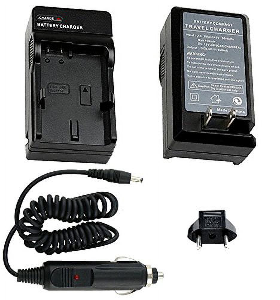 DMW-BLG10 Ultra High Capacity Rechargeable + Car/Home Charger for Panasonic Lumix Digital Cameras DMC-GX7, DMC-GX7KS, DMC-GX7S, DMC-GX7S BODY DSLM, DMC-GF6, DMC-GF6KK &More + Acuvar Battery Pouch - image 3 of 5