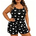 thumbnail image 2 of Stamzod Shorts Pajama Set for Women Plus Size Pajamas 2 Piece Camisole Tops Lounge Set Comfy Sleepwear, 2 of 8